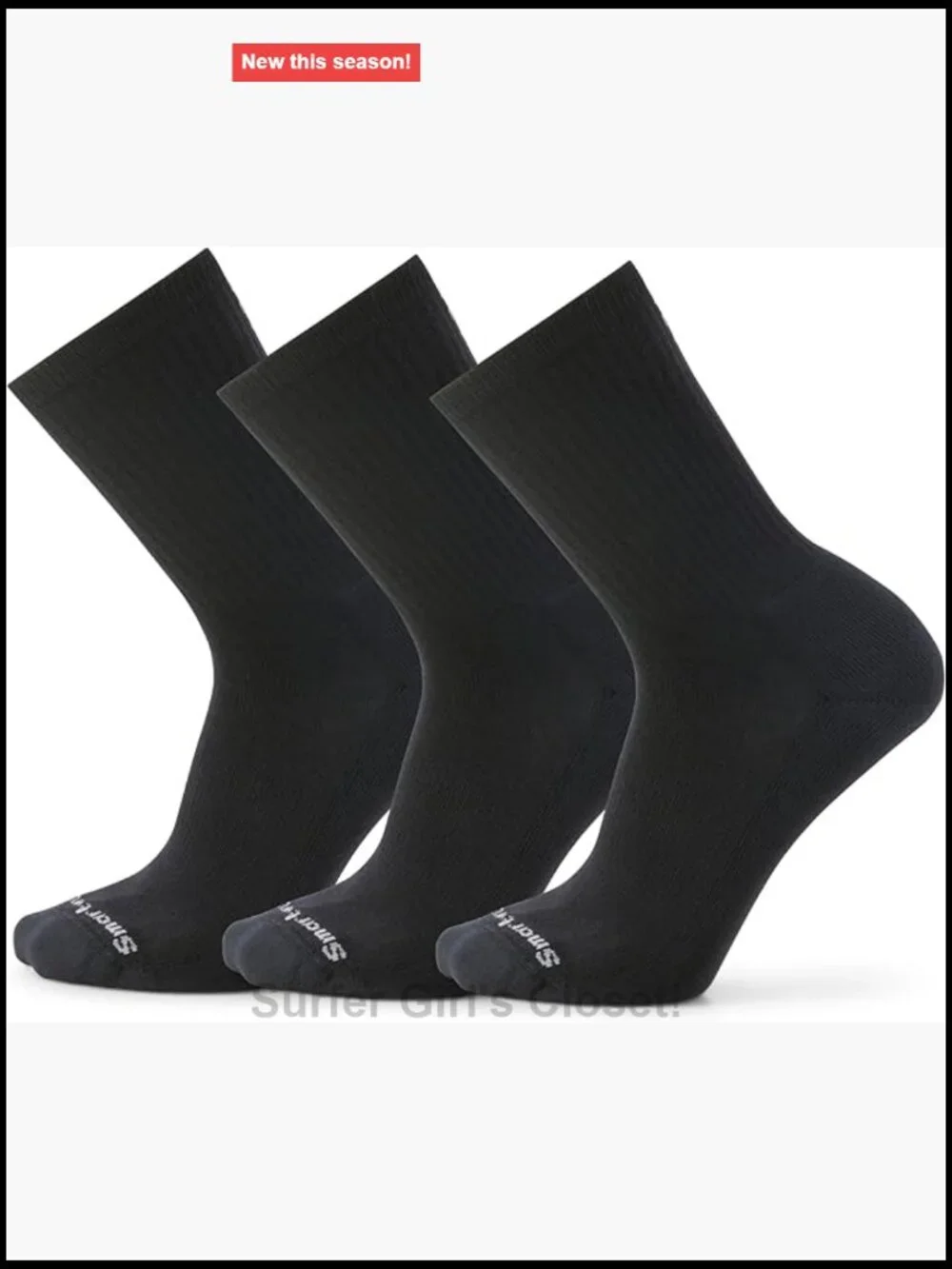Merino Wool Light Cushion Crew Hiking Socks 3-Pack